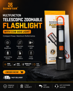 🔦 SUNSTAR Multifunctional Telescopic Zoomable Torch Light